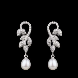 Fancy Pearl Drop Earrings